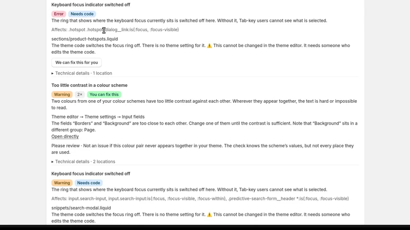 Shopatch Theme Audit