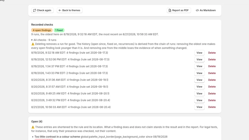 Shopatch Theme Audit