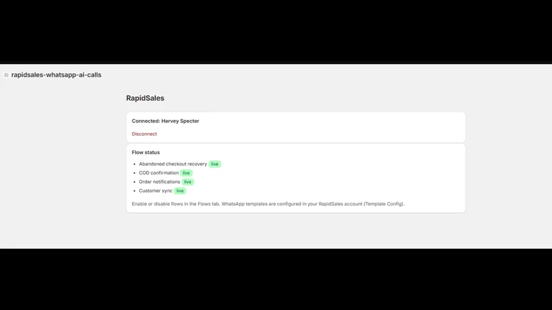 Rapid Sales Automation