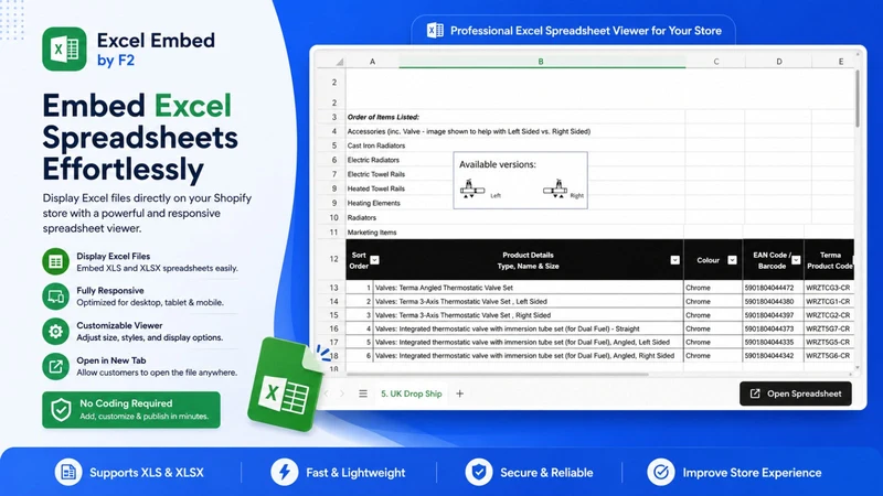 PDF & Docs & Excel Embed by F2