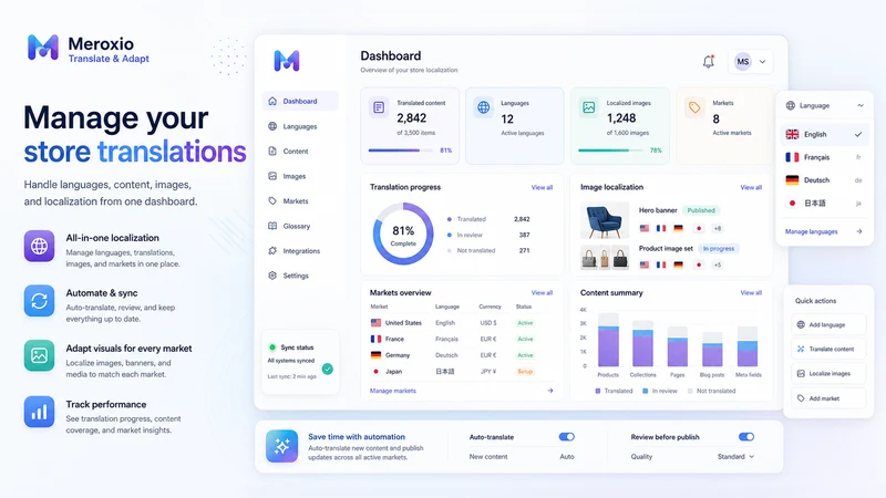 Meroxio Translate & Adapt