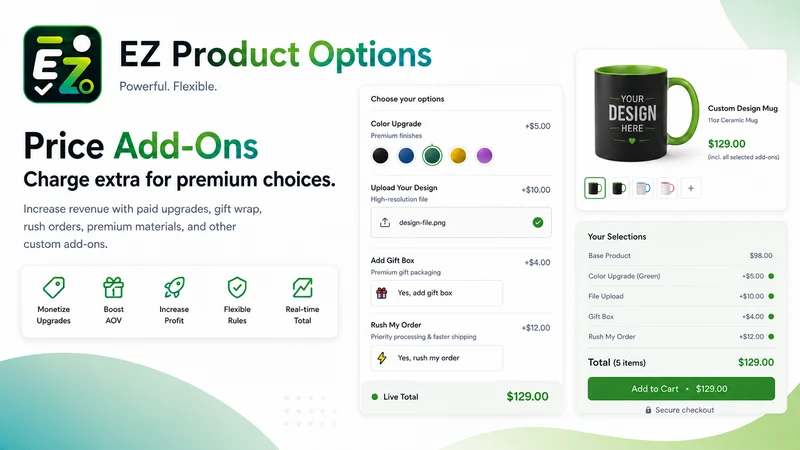 EZ Product Options