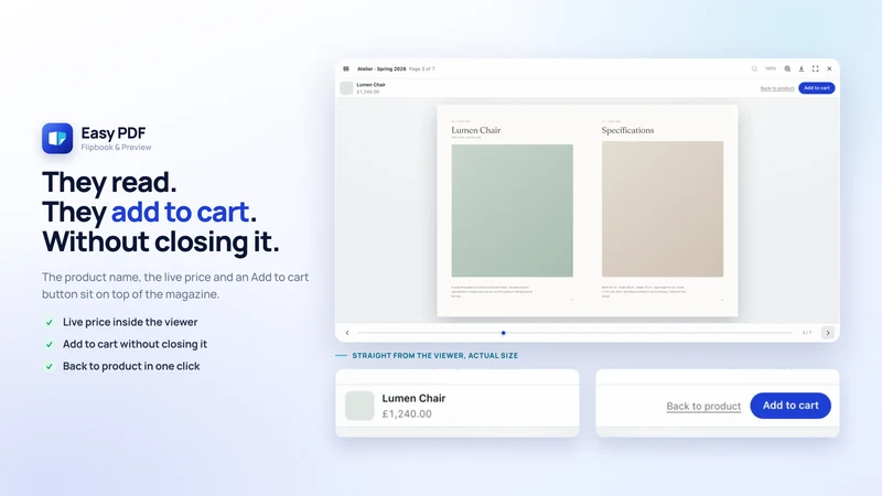 Easy PDF Flipbook & Preview