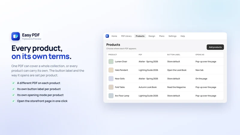 Easy PDF Flipbook & Preview