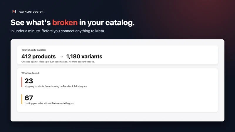 MetaFix: Catalog Repair