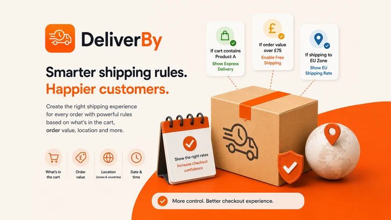 DeliverBy Shipping Rates/Rules