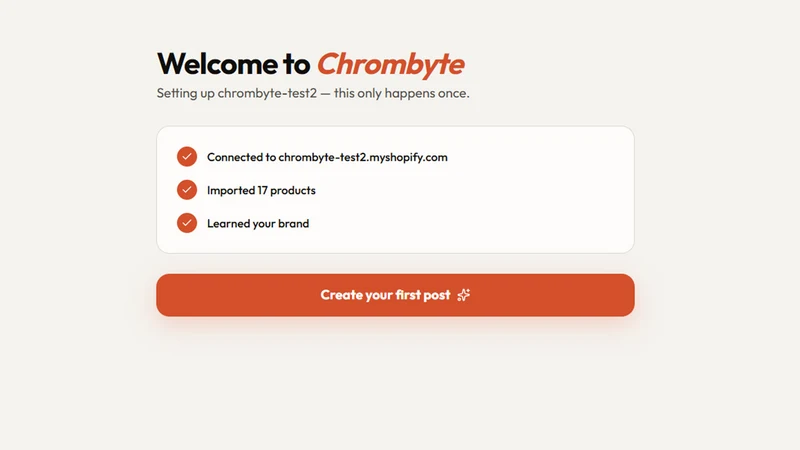 Chrombyte: AI Social Posts