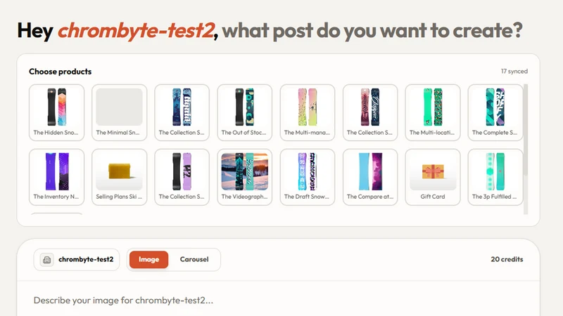 Chrombyte: AI Social Posts