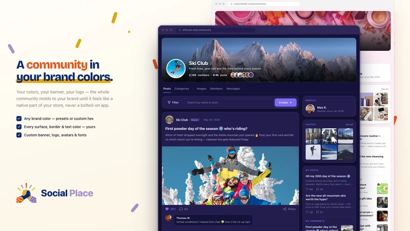 Social Place ‑ Community Forum