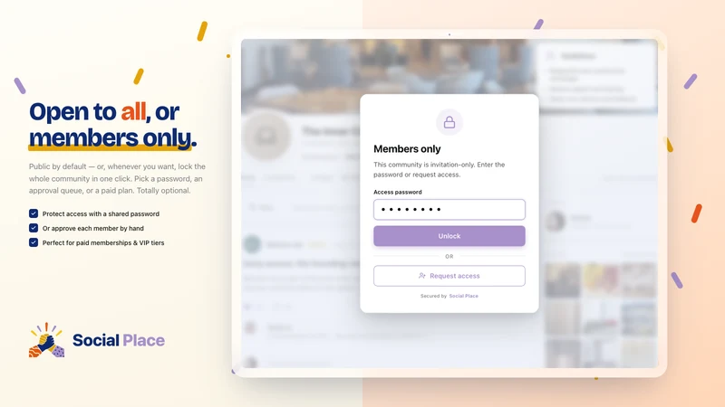 Social Place ‑ Community Forum