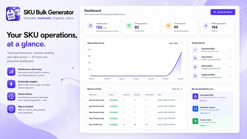 SKU Bulk Generator