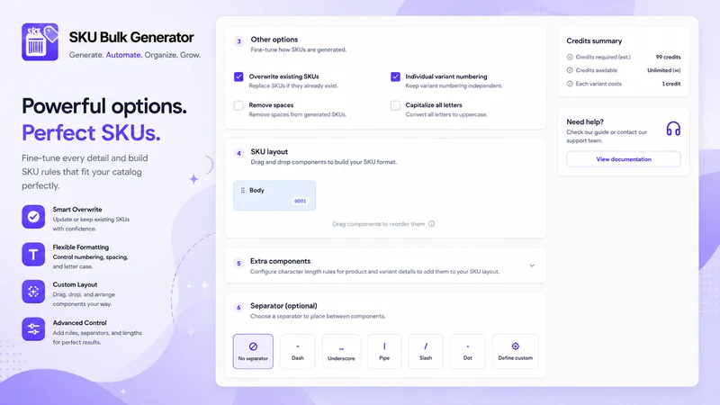 SKU Bulk Generator