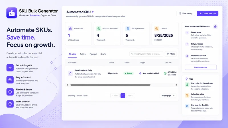 SKU Bulk Generator