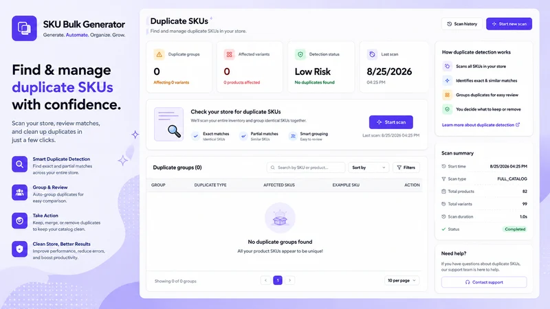 SKU Bulk Generator