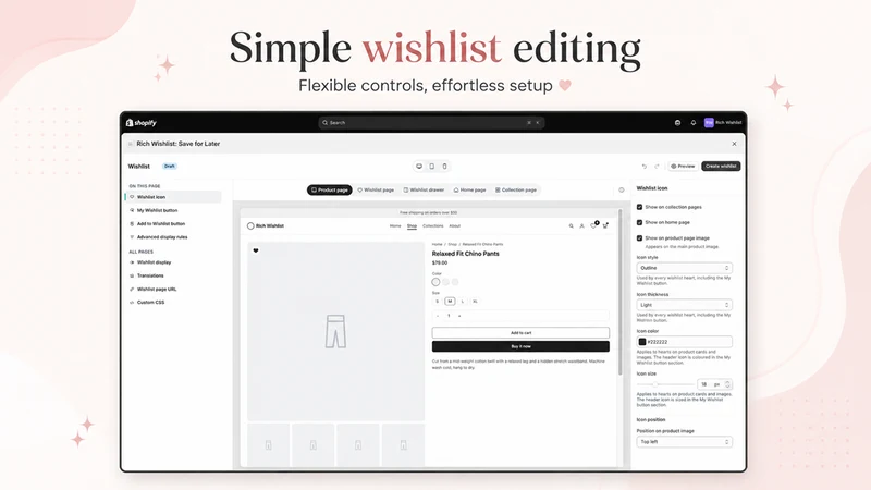 Rich Wishlist: Save for Later
