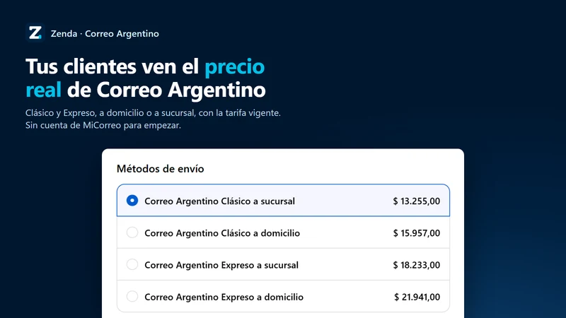 Zenda ‑ Correo Argentino