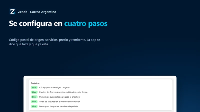 Zenda ‑ Correo Argentino