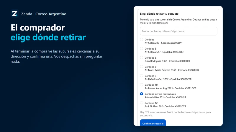 Zenda ‑ Correo Argentino