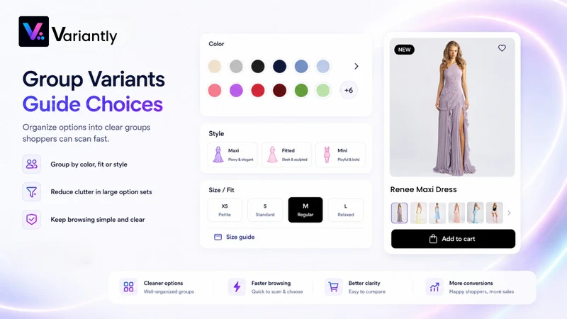 Variantly: Swatches & Groups