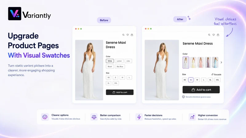 Variantly: Swatches & Groups