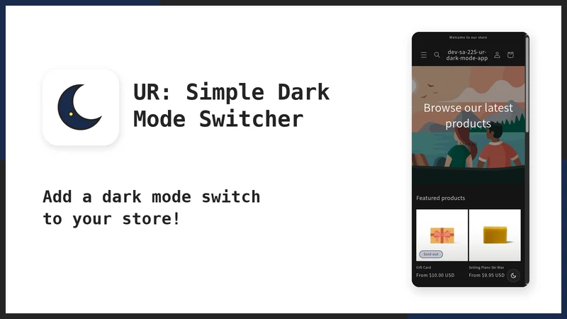 UR: Simple Dark Mode Switcher