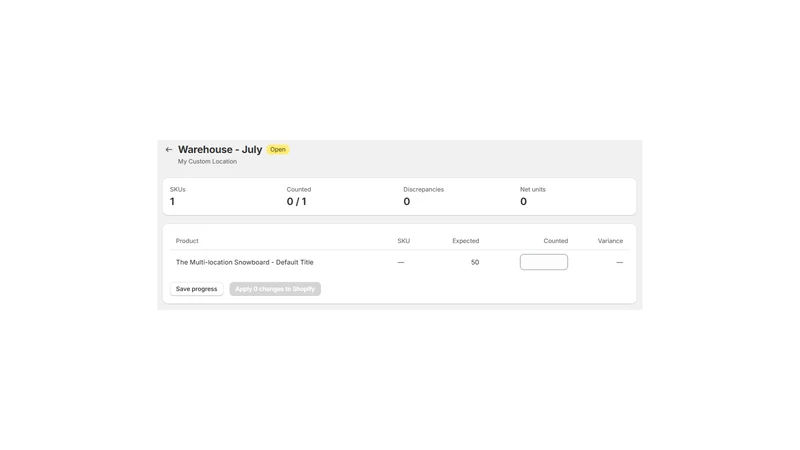 TallyCount‑Inventory Counting