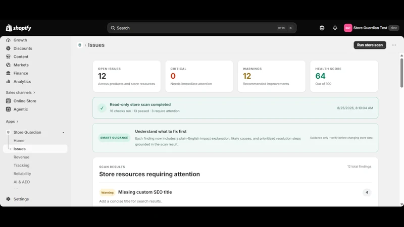 GuardIQ – Store Guardian