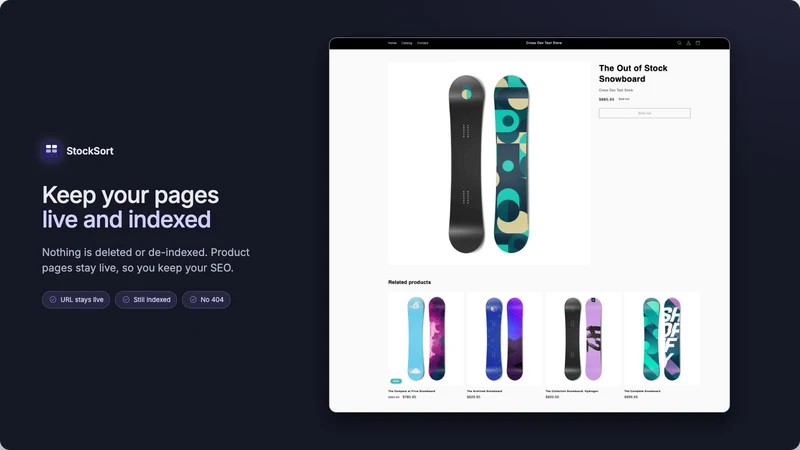 StockSort: Hide out of Stock