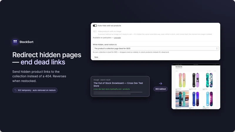 StockSort: Hide out of Stock