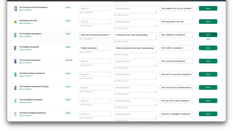 Semgrid SEO Grid
