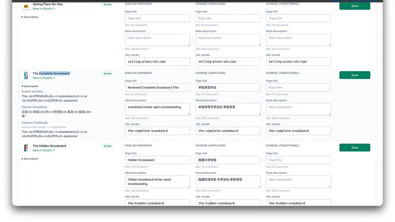 Semgrid SEO Grid