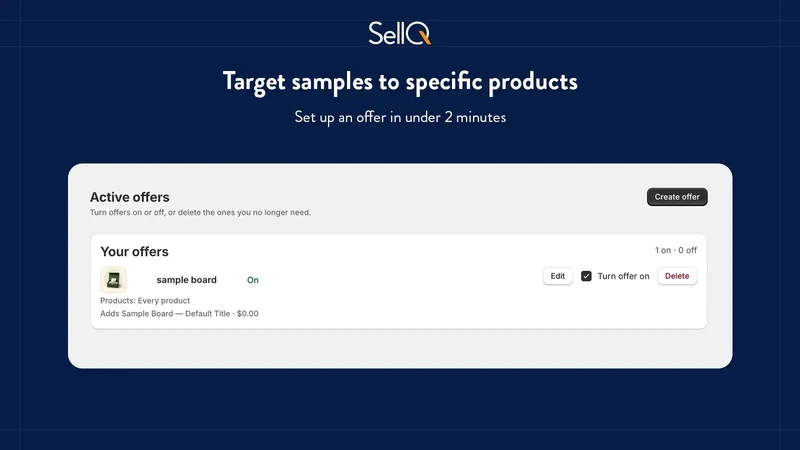 SellQ ‑ Sample Orders