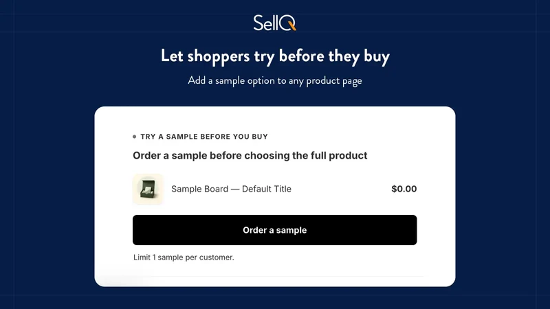SellQ ‑ Sample Orders