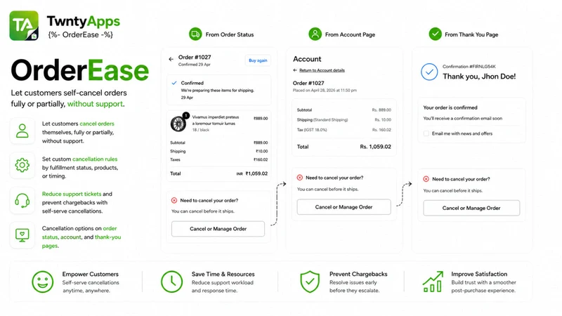 OrderEase ‑ Cancel Order