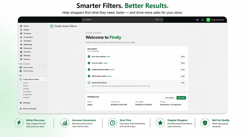 Findly: Smart Filters & Search