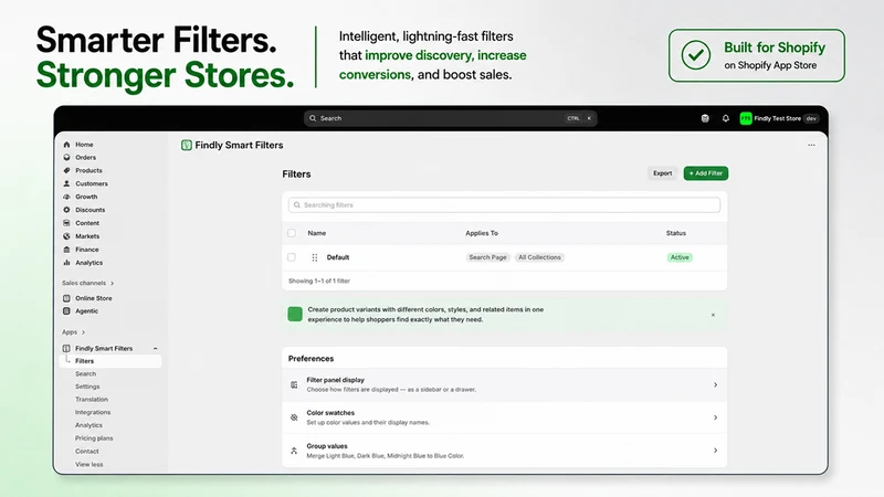 Findly: Smart Filters & Search