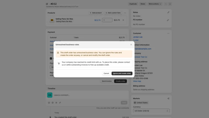 Credit Guard: B2B Net Terms