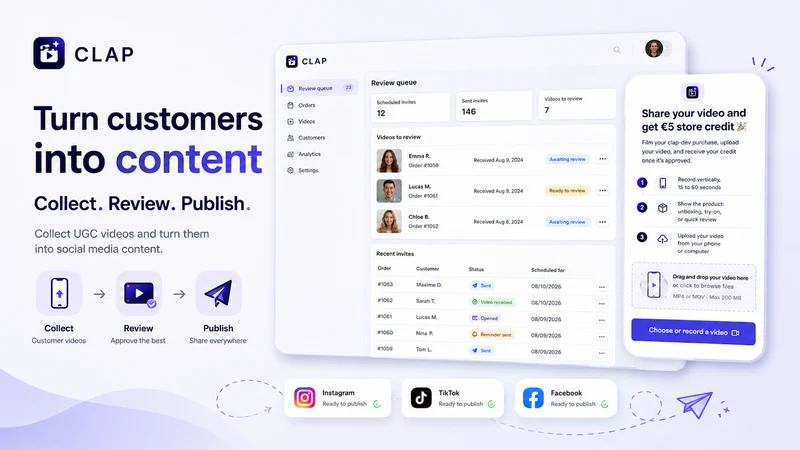 Clap: Customer Video Content