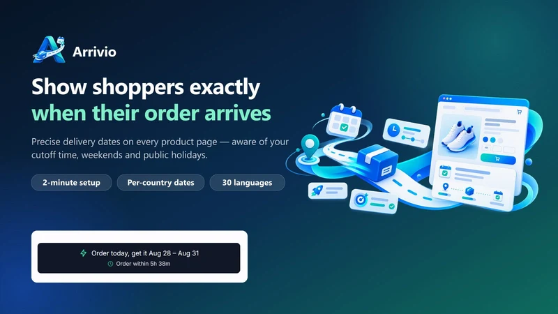 Arrivio: Estimated Delivery