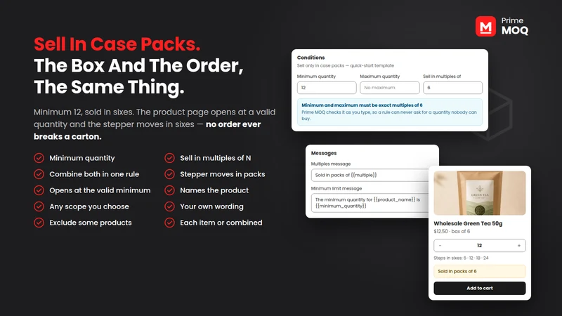 Prime MOQ & Order Limits