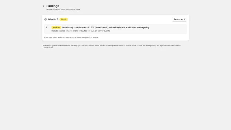 Pixel Proof: Tracking Audit