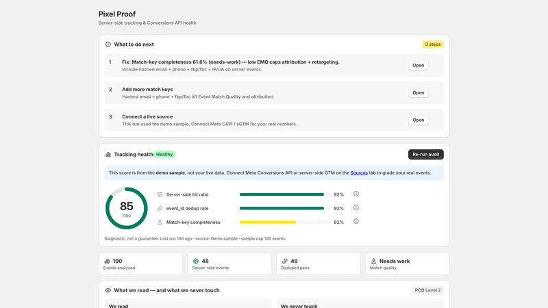 Pixel Proof: Tracking Audit