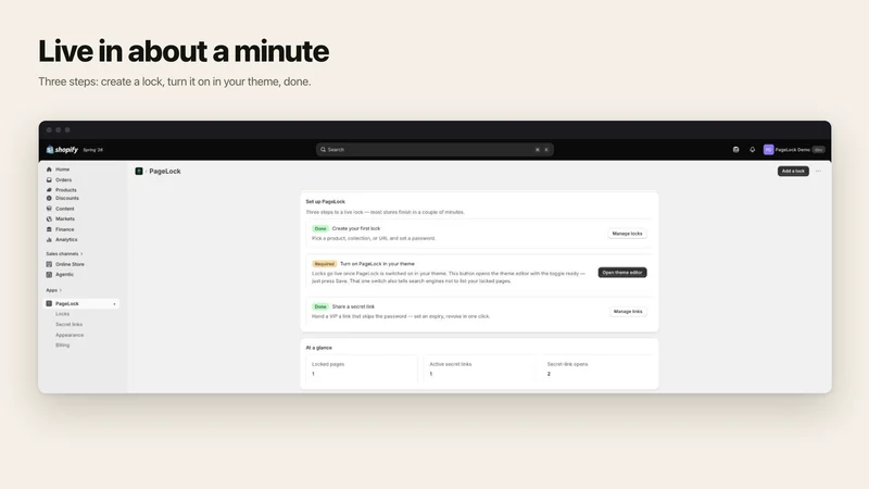 PageLock: Password Page Lock