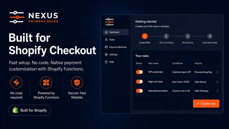 Nexus Hide Payment Rules