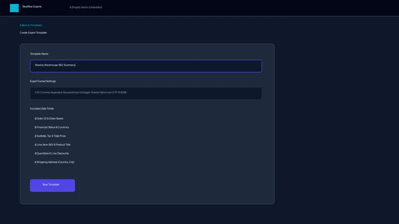 NeatRow Exports