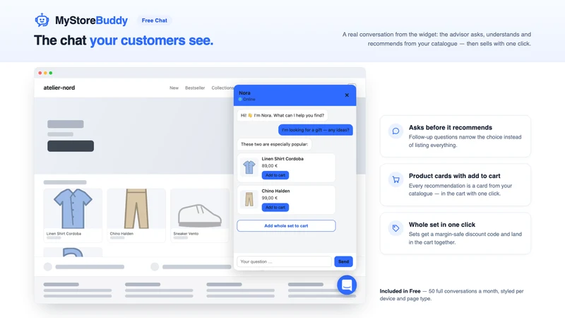 AI Sales Chat & Support Agent
