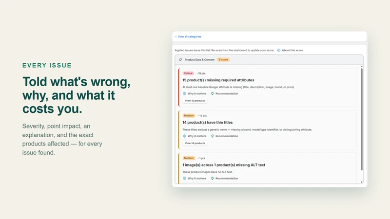 FeedHealth: Google Shopping