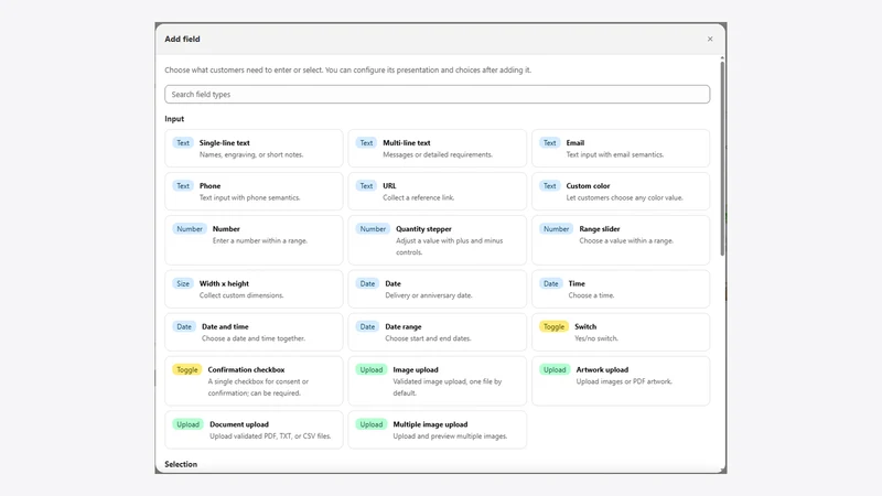 Customizen Product Options