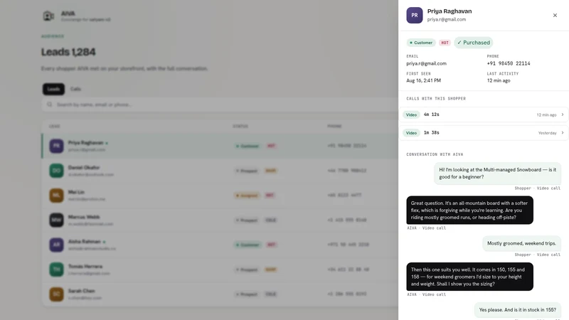 AIVA: AI Video Sales Agent