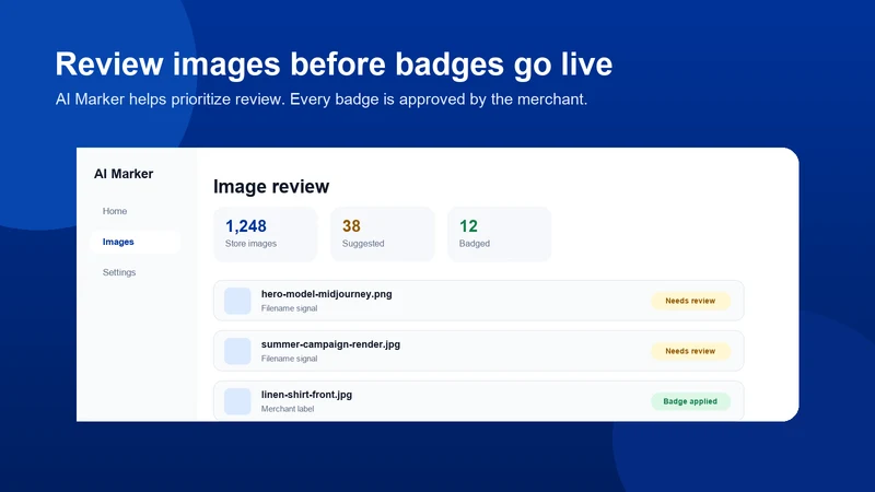 AI Marker: AI Disclosure Badge